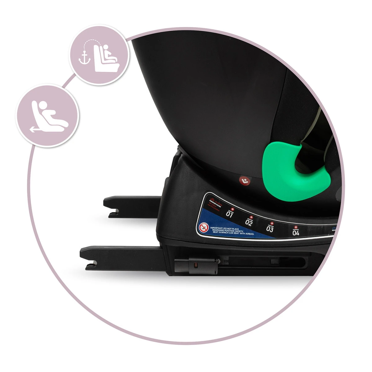 Momi Urso Khaki 40-150 Cm I-Size Autostoel FOSA00023 10 Momi Urso Khaki 40-150 Cm I-Size Autostoel FOSA00023 - Afbeelding 10