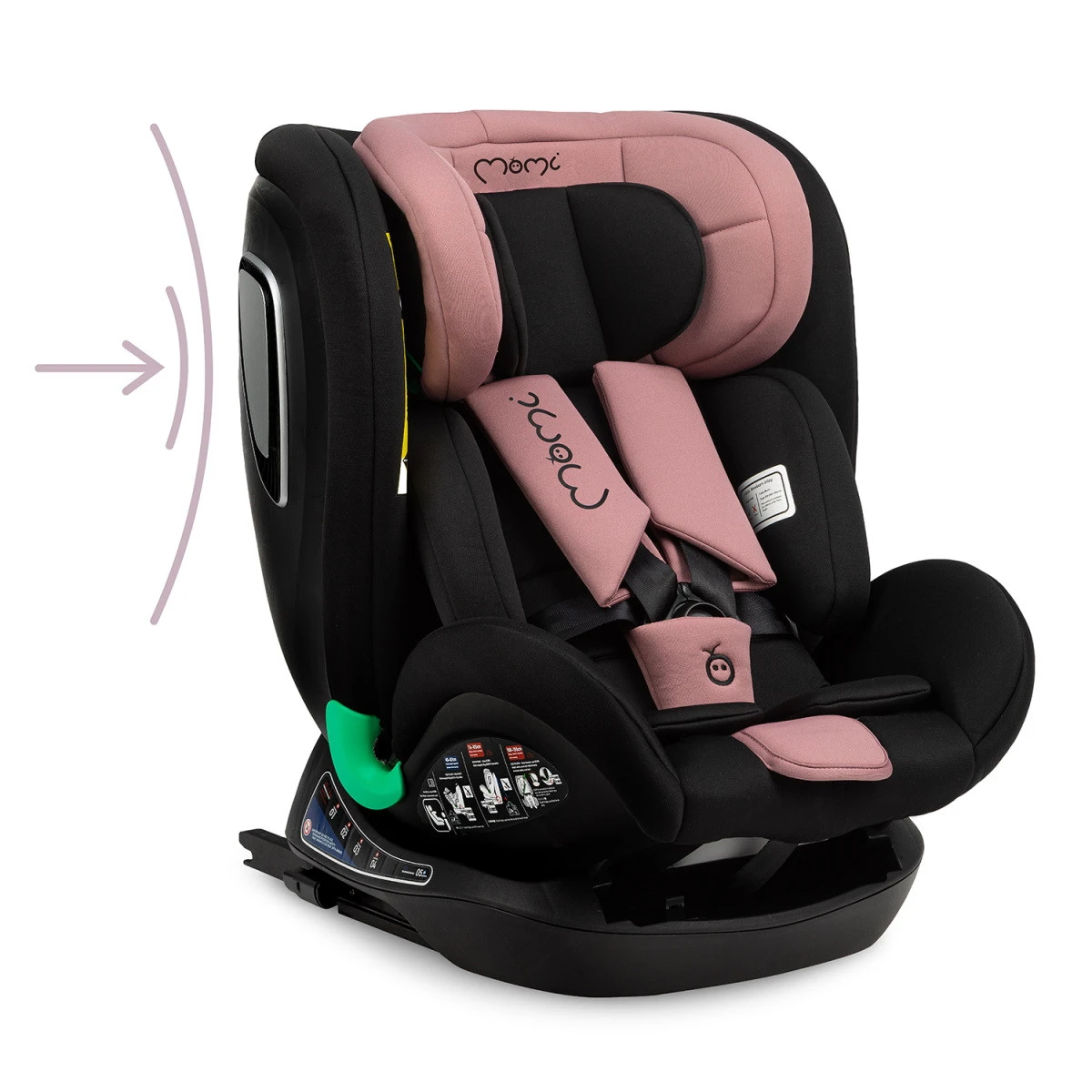 Momi Urso Pink 40-150 Cm I-Size Autostoel FOSA00021 - Afbeelding 13