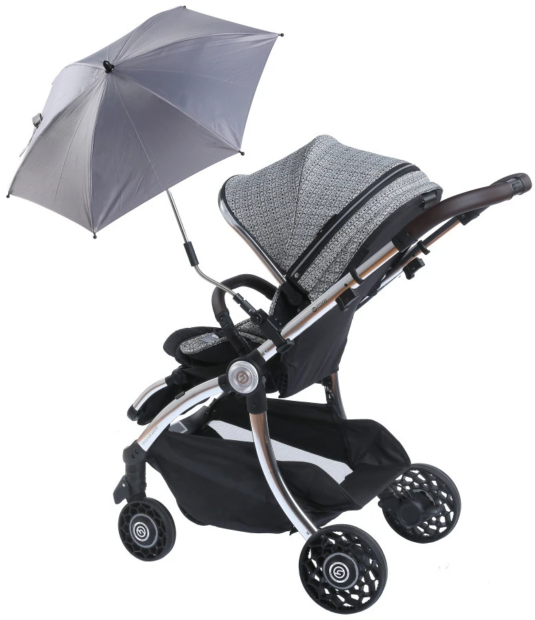 Titaniumbaby Zilver UV Buggy Parasol TB-4207 2 Titaniumbaby Zilver UV Buggy Parasol TB-4207 - Afbeelding 2