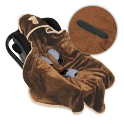 Babymatex Koala Bruin 95x95 Cm Microvezel Wikkeldeken Voor Autostoel TB0149_17 -Kinderwagen Winkel tb0149 45 1