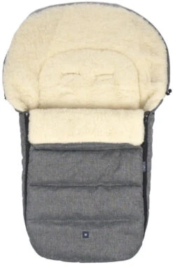 Zaffiro Wol Grijs Melange Universele Afritsbare Voetenzak S77