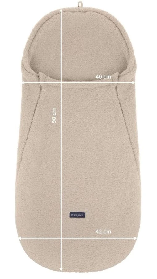 Zaffiro MINI Lama Vanilla Autostoel Voetenzak 3 Zaffiro MINI Lama Vanilla Autostoel Voetenzak - Afbeelding 3